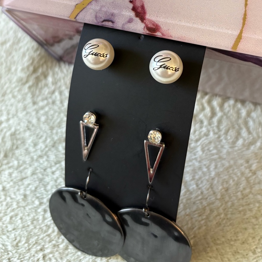 3-Piece Earring Set [Guess, Express, Forever 21]